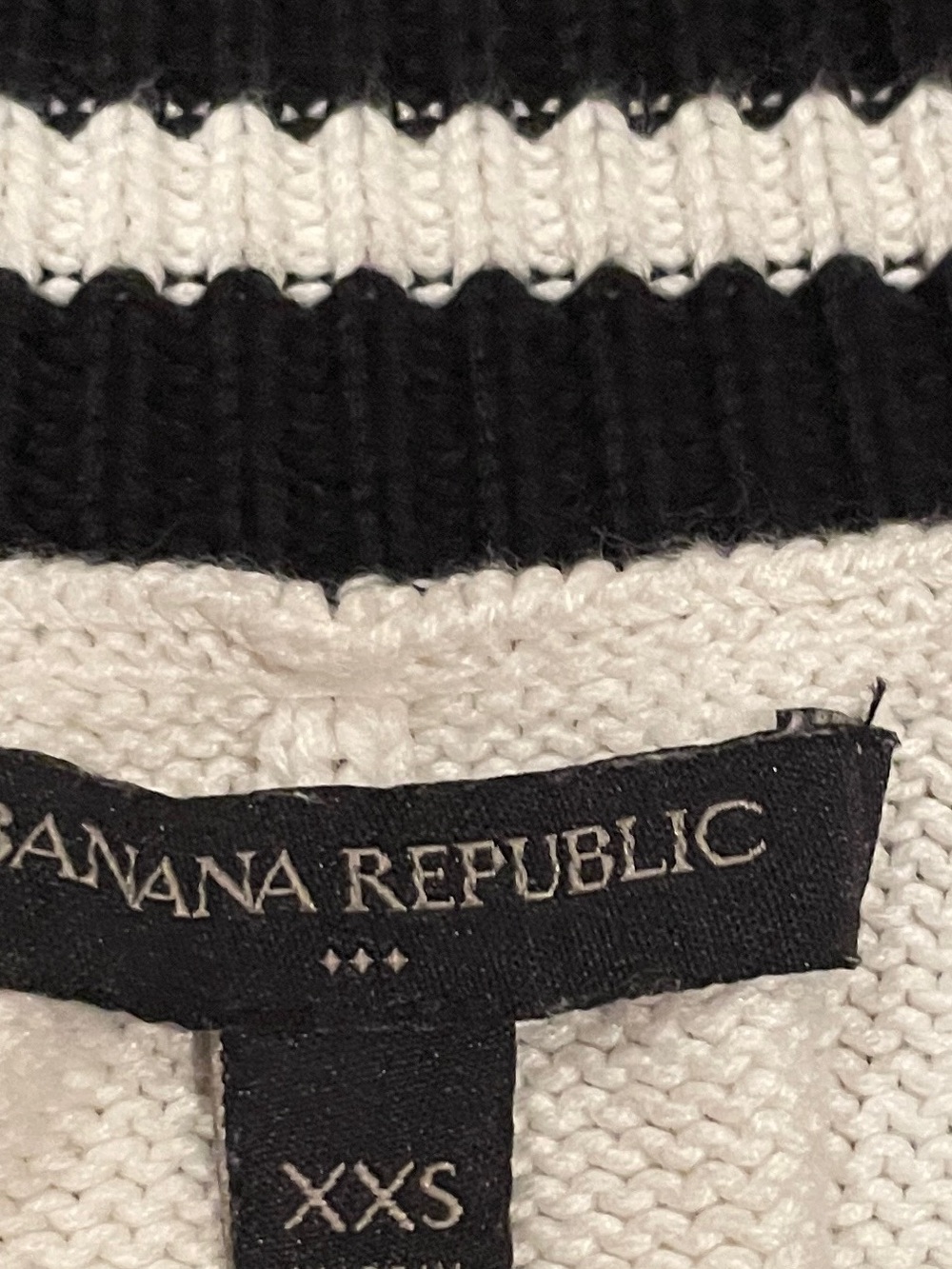 Banana Republic cotton cableknit vest preppy cricket academia old money XST - Picture 3 of 7